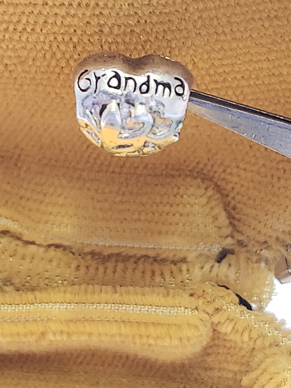 Silver 'Grandma' Heart Charm Bracelet